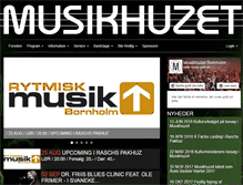 Tablet Screenshot of musikhuzet.dk